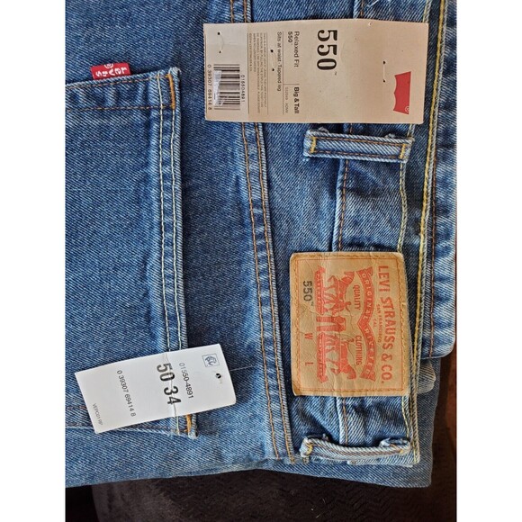 Levi's 550 Relaxed Fit Big and Tall W50 L34 - Picture 1 of 4